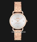 Coach 14502893 Delancey Ladies Silver Dial Rose Gold Stainless Steel Strap-0