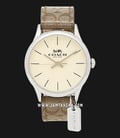 Coach Ruby 14502994 Ladies Beige Dial Brown Pattern Leather Strap-0
