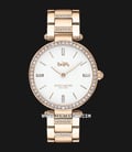 Coach 14503094 Park Ladies White Dial Rose Gold Stainless Steel Strap-0