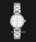 Coach 14503101 Park Ladies White Dial Dual Tone Stainless Steel Strap-0