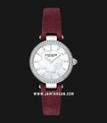 Coach Park 14503102 Ladies Mother of Pearl Dial Red Leather Strap-0