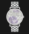 Coach Delancey 14503163 Ladies Floral Dial Stainless Steel Strap-0