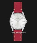 Coach 14503205 Modern Luxury Ladies Silver Dial Red Leather Strap-0