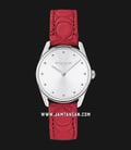 Coach 14503209 Modern Luxury Ladies White Dial Red Leather Strap-0