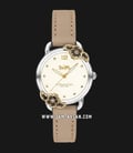 Coach 14503238 Delancey Ladies Silver Dial Brown Leather Strap-0