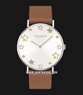 Coach 14503242 Perry Ladies Silver Dial Brown Leather Strap-0