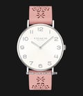 Coach 14503257 Perry Ladies Silver Dial Pink Leather Strap-0