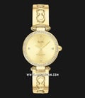 Coach Park 14503276 Ladies Gold Dial Gold Stainless Steel Strap-0
