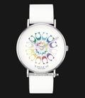 Coach Perry 14503290 Ladies Multicolour Dial White Leather Strap-0