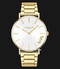 Coach Perry 14503345 Ladies Silver Dial Gold Stainless Steel Strap-0