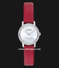 Coach Audrey 14503362 Ladies Mother Of Pearl Dial Red Leather Strap-0