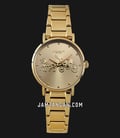 Coach Perry 14503794 Ladies Gold Dial Gold Stainless Steel Strap-0
