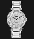 Coach Cary 14503834 Ladies Silver With Crystals Dial Stainless Steel Strap-0