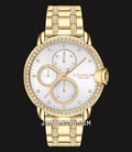Coach Perry 14503862 Ladies Silver Dial Gold Stainless Steel Strap-0