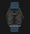 Coach 14602399 Modern Luxury Men Black Dial Blue Leather Strap-0