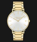 Coach Charles 14602430 Men Silver Dial Gold Stainless Steel Strap-0