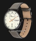 Coach Charles 14602475 Men Beige Dial Grey Leather Strap-1