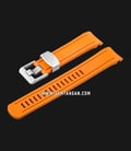 Strap Crafter Blue SKX CB05-SKX-Orange 22mm Curved End Rubber Strap - Seiko SKX-0