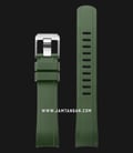 Strap Crafter Blue Rolex RX01A-Rolex-Green 20mm Curved End Rubber Strap-0