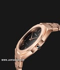 D1 Milano Ultra Thin D1-A-UTB03 Rose Gold Black Dial Stainless Steel Strap-1