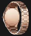 D1 Milano Ultra Thin D1-A-UTB03 Rose Gold Black Dial Stainless Steel Strap-2