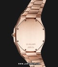 D1 Milano Ultra Thin D1-A-UTB03 Rose Gold Black Dial Stainless Steel Strap-3