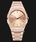 D1 Milano Ultra Thin D1-A-UTBL02 Rose Gold - Rose Gold Dial Stainless Steel Strap-0