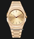 D1 Milano Ultra Thin D1-A-UTBL03 Gold - Gold Dial Stainless Steel Strap-0