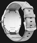 D1 Milano Ultra Thin Classic D1-A-UTL02 Silver Dial Grey Carrara Suede Leather Strap-2