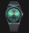 D1 Milano Carbonlite D1-CLRJ05 Green Sunray Dial Black Silicone Strap-0