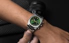 D1 Milano Cronografo D1-CHBJ10 Chronograph Green Dial Stainless Steel Strap-11