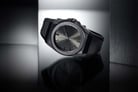 D1 Milano Carbonlite D1-CLRJ02 Grey Sunray Dial Black Silicone Strap-3