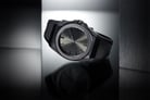 D1 Milano Carbonlite D1-CLRJ02 Grey Sunray Dial Black Silicone Strap-4