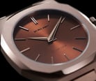 D1 Milano Ultra Thin D1-UTBJ10 Chocolate Brown Dial Brown Stainless Steel Strap-4