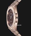D1 Milano Ultra Thin D1-UTBJ13 Brown Dial Champagne Gold Stainless Steel Strap-1