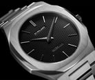D1 Milano Ultra Thin D1-UTBJ14 Black Dial Stainless Steel Strap-4