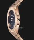 D1 Milano Ultra Thin D1-UTBJ16 Black Dial Rose Gold Stainless Steel Strap-1