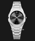 D1 Milano Ultra Thin D1-UTBL05 Silver Night Black Dial Stainless Steel Strap-0