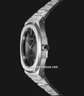 D1 Milano Ultra Thin D1-UTBL05 Silver Night Black Dial Stainless Steel Strap-1