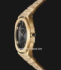 D1 Milano Ultra Thin D1-UTBL07 Gold Night Black Dial Gold Stainless Steel Strap-1