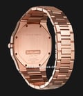 D1 Milano Ultra Thin D1-UTBL12 Petite Geo Blue Sunray Dial Rose Gold Stainless Steel Strap-2