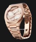D1 Milano Ultra Thin D1-UTBL14 Pink and Gold Marble Patterns Dial Rose Gold Stainless Steel Strap-1