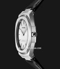 D1 Milano Ultra Thin D1-UTLL13 Pearl White Dial Black Leather Strap-1