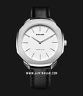 D1 Milano D1-SSLL03 Ladies White Dial Black Leather Strap -0