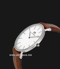 Daniel Wellington Classic DW00100021 St Mawes Eggshell White Dial Brown Leather Strap-1