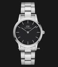 Daniel Wellington Iconic Link DW00100206 Black Dial Stainless Steel Strap-0