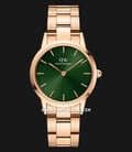 Daniel Wellington Iconic Link Emerald DW00100420 Green Dial Rose Gold Stainless Steel Strap-0