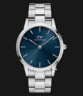 Daniel Wellington Iconic Link DW00100448 Blue Dial Stainless Steel Strap-0