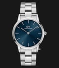 Daniel Wellington Iconic Link DW00100458 Blue Dial Stainless Steel Strap-0