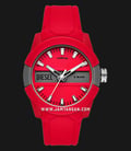Diesel Double Up DZ1980 Men Red Dial Red Rubber Strap-0